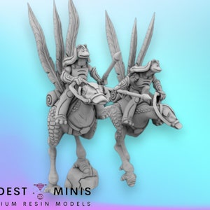 Aquatic Alien Riders - Legion Scale | RPG | Scifi | Role Playing | Shatterpoint | SW Miniature
