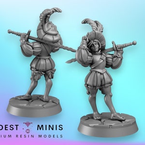 Landsknecht Girl - 28mm or 32mm Scale DnD Miniature | Dungeons and Dragons Mini | 5E Fantasy | Vae Victis