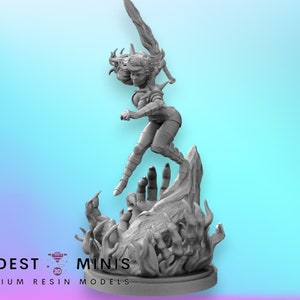 Limbo Queen - 40mm scale Miniature | DnD Mini | Superhero Miniature | C27