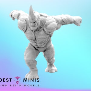 Grey Bulldozer - 40mm  Miniature | DnD Mini | Superhero | Trident