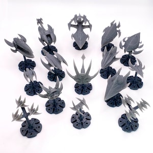 19pc Alien Kshellik Starship Fleet - Fleetscale Mini | Starfinder | Billion Suns | Starmada | Firefly | Terra Conflict