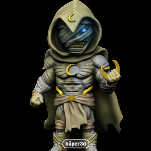 Chibi Full Moon - Resin Mini | Survivors | Superhero Miniature | Huper