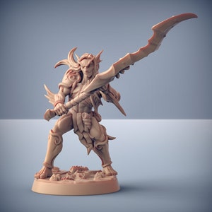 Triton Raider C Sea Elf - Resin Print DnD Miniature | Dungeons and Dragons Mini | 5E Fantasy | Artisan Guild