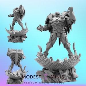 Two Become One - 40mm  Miniature | DnD Mini | Superhero | Trident