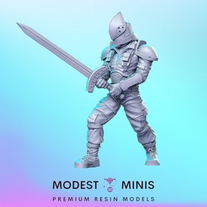 Knight of the Order - 28mm 32mm Scale DnD Miniature | Dungeons and Dragons | Witcher Contract - RN Estudio