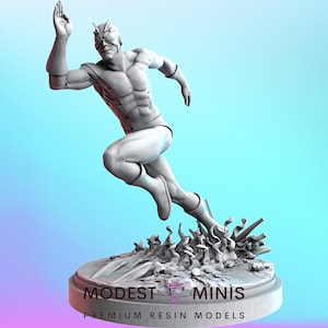 Lightning McSpeed - 40mm  Miniature | DnD Mini | Superhero | C27