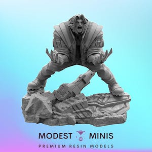 Rivals Berserker - 40mm  Miniature | DnD Mini | Superhero | Trident