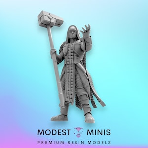 The Accuser B - 40mm  Miniature | DnD Mini | Superhero | Trident