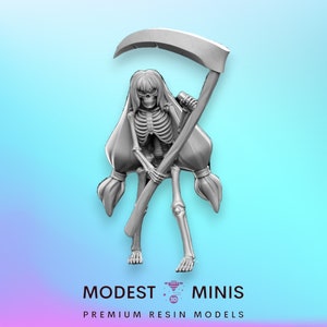 Heroine Quest Skeleton Female - 28mm 32mm Scale DnD Miniature | Dungeons and Dragons | RN Estudio