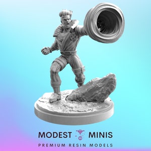 Mr Boom - 40mm scale Miniature | DnD Mini | Superhero Miniature | C27