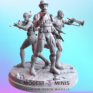 3pc The Replaceables - 40mm Miniature | DnD Mini | Superhero Miniature | C27