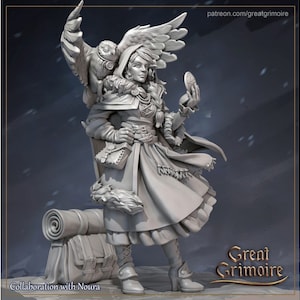 Eira - 32mm Maßstab Tabletop Gaming Minis - DnD Miniatur Tabletop Fantasy Fairytale Maskerade - Great Grimoire