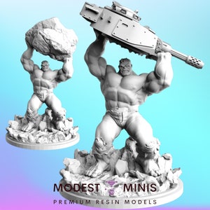 Green Smash - 40mm scale Miniature | DnD Mini | Superhero Miniature | C27