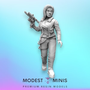 Mira - Legioenschaal | RPG | Scifi | Rollenspel | DnD | Zwart restant SW miniatuur
