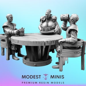 Human Tavern  - 28mm 32mm Scale DnD Miniature | Dungeons and Dragons Mini | 5E Fantasy