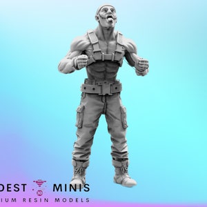 War Dude K - Resin Miniature | RPG | Sci fi | Cyberpunk | Role Playing | DnD | Papsikel Wardudes