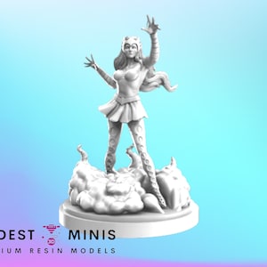 Emerald Sorceress - 40mm Miniature | DnD Mini | Superhero Miniature | C27