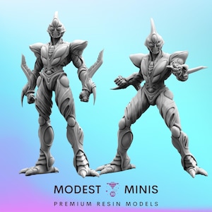 Battle Creature Collaboration Form - 32mm Scale Cyberpunk Mini | RPG | Sci fi | Role Playing | DnD | Papsikel