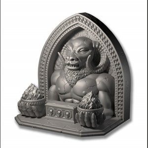 145mm Shrine of Orcus for 28-32mm Tabletop Gaming - Dungeons and Dragons - Fat Dragon Games