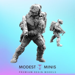 Trauma Truppe Felddoktor C - 32mm Cyberpunk Mini | Rollenspiel | Science-Fiction | Rollenspiel | D&D | Pappusel
