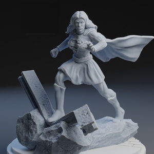 Kara - 40mm  Miniature | DnD Mini | Superhero | Legion