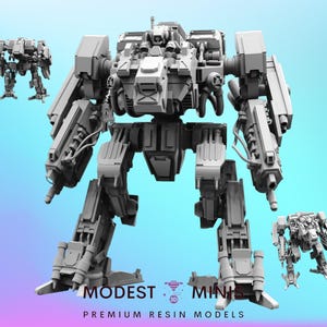 Superior Mech Avenger MK45 - Resin 3D Print Alien Miniature | RPG | Sci fi | Cyberpunk | Role Playing | DnD | Papsikel