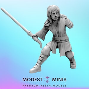 Young Mystical Knight Kenel Ta - Legion Scale | RPG | Scifi | Role Playing | DnD | Black Remnant SW Miniature