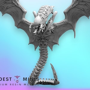 Xeno Wyvern - 32mm Scale Alien Miniature | RPG | Sci fi | Cyberpunk | Role Playing | DnD | Papsikel Xenowars