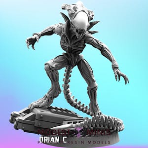 Xeno Praetorian C - 32mm Scale Alien Miniature | RPG | Sci fi | AvP | Role Playing | DnD | Papsikel