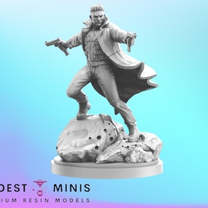 Mcpunish Face - 40mm scale Miniature | DnD Mini | Superhero Miniature | C27