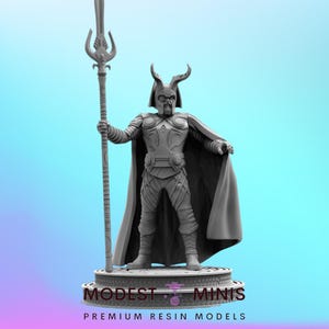 Trident All Father - 40mm  Miniature | DnD Mini | Superhero | Trident