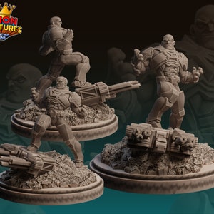 Bald Baddie - 40mm  Miniature | DnD Mini | Superhero | Legion