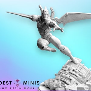 Blue Bug - 40mm  Miniature | DnD Mini | Superhero | Legion