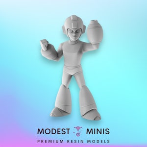 Blue Bomber | Resin 3D Printed Mini | Survivor | DnD | Superhero Miniature | Pop Minis