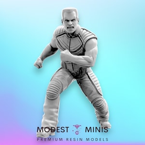 Metal Man 2000 - 40mm  Miniature | DnD Mini | Superhero | Trident