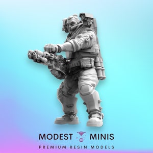 Colonial Heavy Incenerator - 32mm Scale Alien Miniature | RPG | Sci fi | Cyberpunk | Role Playing | DnD | Papsikel