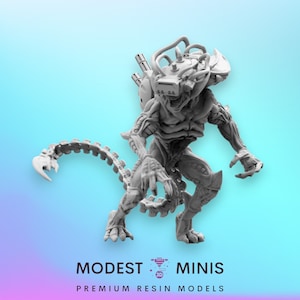 Alien Weaponized B - 32mm Scale Alien Miniature | RPG | Sci fi | Cyberpunk | Role Playing | DnD | Papsikel