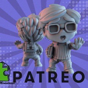 Chibi Student Geek - 32mm Scale Miniature | DnD Miniature | Chibi Mini | Fantasy | Gifts