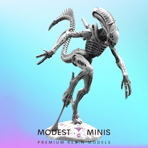 Xeno Warrior D - Resin 3D Print Alien Miniature | RPG | Sci fi | Cyberpunk | Role Playing | DnD | Papsikel
