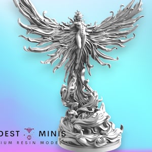 Feuervogel Sommert - 40mm Miniatur | D&D Mini | Superhelden Miniatur | Jh.27