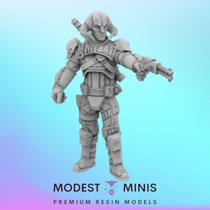 Bull Bounty Hunter - Legion Scale | RPG | Scifi | Role Playing | DnD | SW Miniatureature