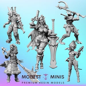 RN Cyberpunk 2 - Resin Cyberpunk Miniature | RPG | Sci fi | Role Playing | DnD | RN Estudio