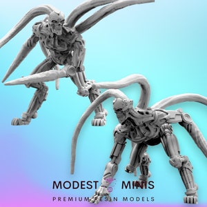 6pc Exterminador Rey Set - Miniatura de resina a escala de 32 mm / RPG / Ciencia ficción / Cyberpunk / Juego de roles / DnD / Papsikel