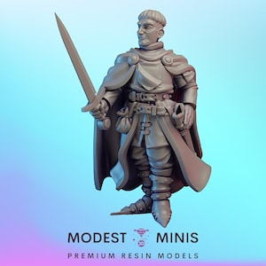 VVM Knight - 28mm or 32mm Scale DnD Miniature | Dungeons and Dragons Mini | 5E Fantasy | Vae Victis