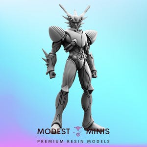 Papsilord Imakarum - 32mm Scale Cyberpunk Mini | RPG | Sci fi | Role Playing | DnD | Papsikel
