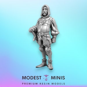 Tired Guard - 28mm or 32mm Scale DnD Miniature | Dungeons and Dragons Mini | 5E Fantasy | Vae Victis
