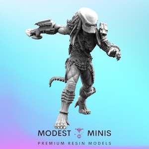 City Skull Hunter 4 - Resin 3D Print Alien Miniature | RPG | Sci fi | Cyberpunk | Role Playing | DnD | Papsikel