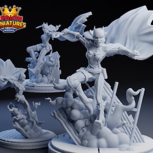 She-bat - 40mm  Miniature | DnD Mini | Superhero | Legion