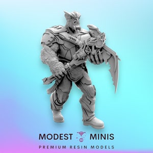 Obsidian Dwarf B - 40mm  Miniature | DnD Mini | Superhero | Trident