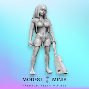 Heroine Quest Zombie Female - 28mm 32mm Scale DnD Miniature | Dungeons and Dragons | RN Estudio